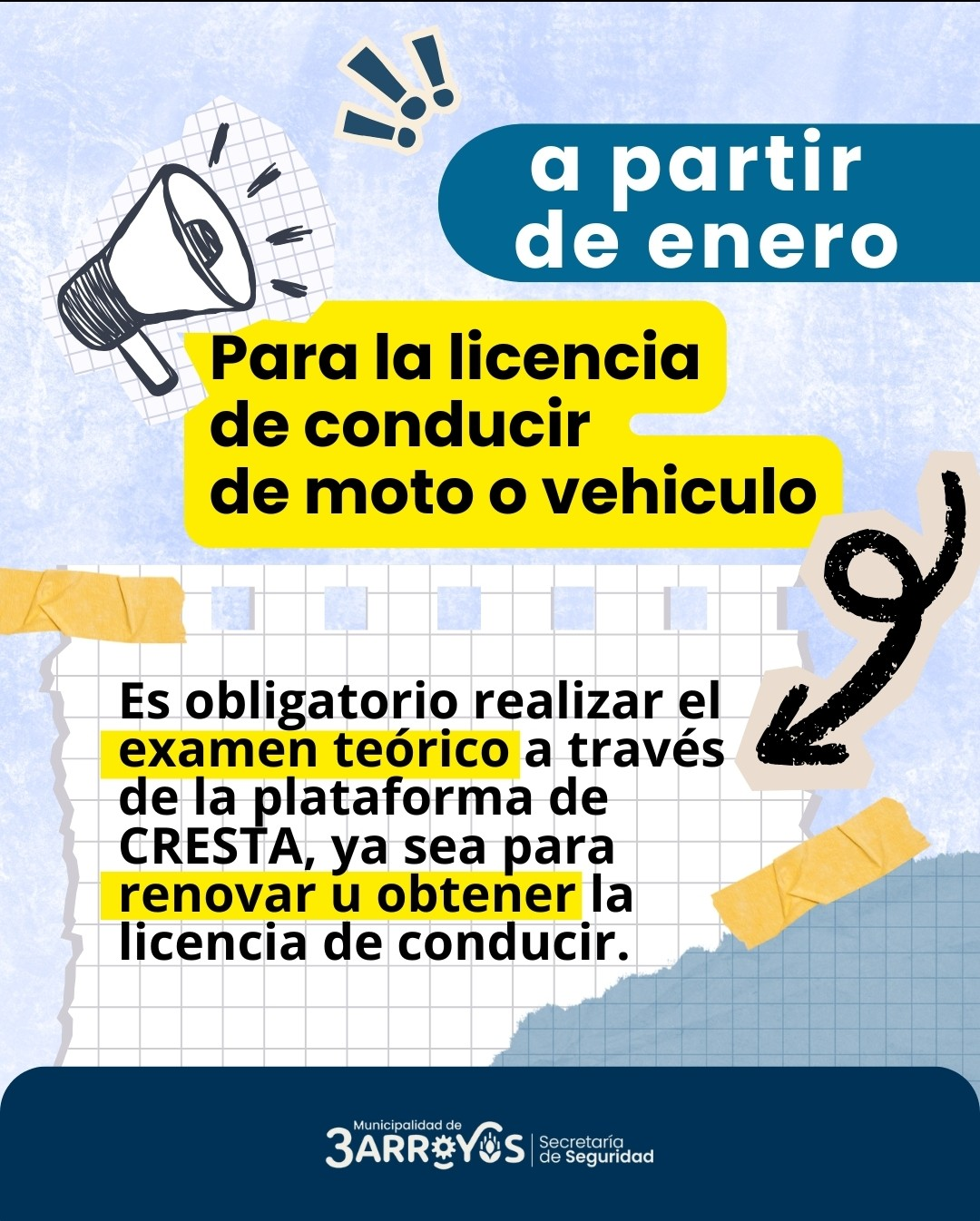 Desde enero, examen te&oacute;rico obligatorio para licencias de conducir